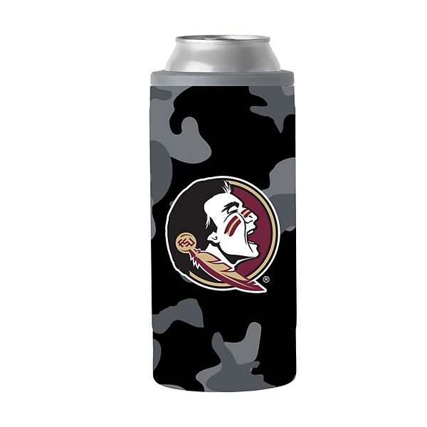 Портативный холодильник Florida State Seminoles 12oz Черный Камуфляж для холодных напитков, Нержавеющая сталь Unbranded