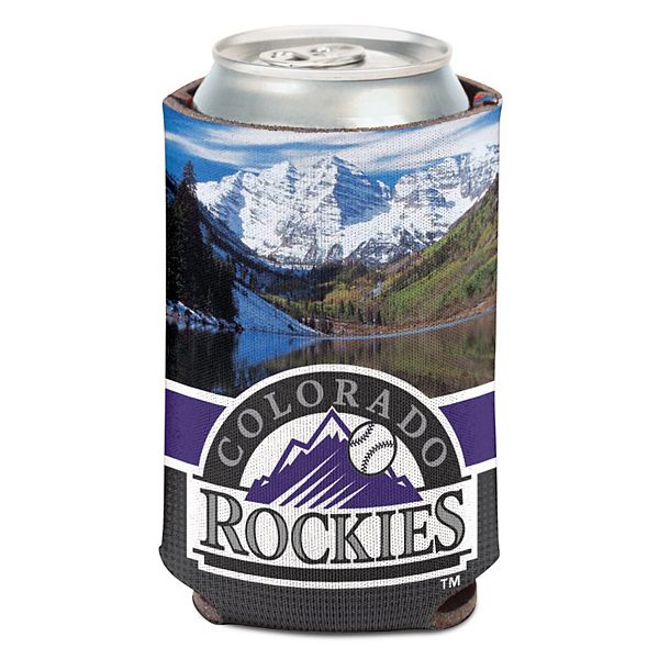 Портативный холодильник WinCraft Colorado Rockies для жестяных банок 12oz, 100% полиэстер, складной, с графикой Unbranded