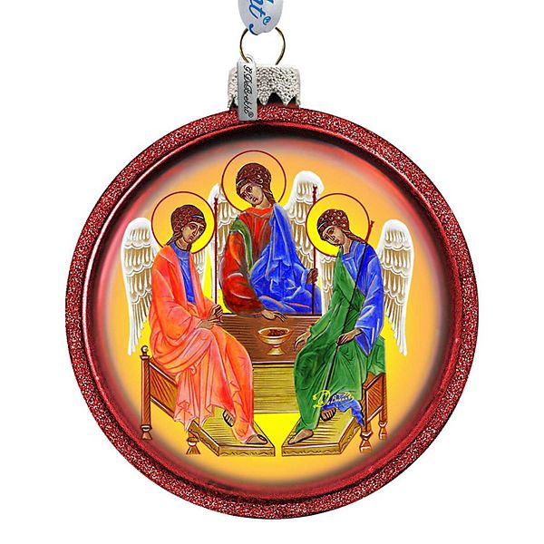 G.Debrekht Three Angels Ball Glass Ornament by G. DeBrekht DecorNativity Holiday Decor - 73212 G.DeBrekht