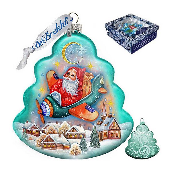 G.Debrekht Christmas Aviator Glass Ornament by G. DeBrekht  Christmas Decor - 762-017 G.DeBrekht