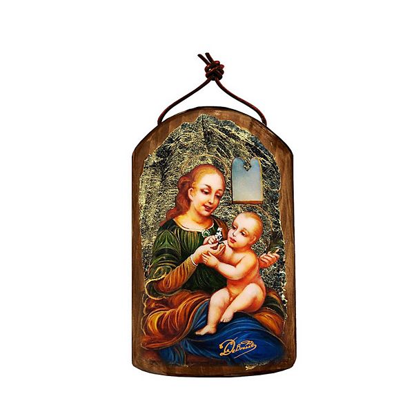 G.Debrekht Madonna And Child Religious Christian Sacred Icon Ornament Inspirational Icon Decor G.DeBrekht