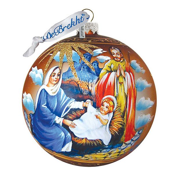 G.Debrekht Holy Family Ball Glass Ornament by G. DeBrekht DecorNativity Holiday Decor - 73552 G.DeBrekht