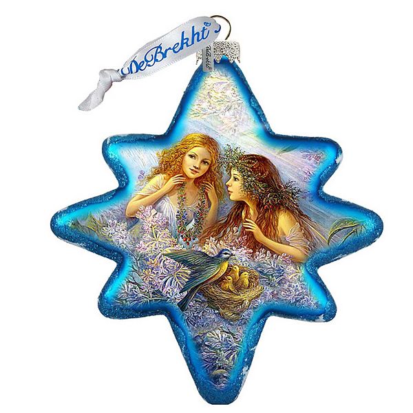 G.Debrekht Flower Fairies North Star Glass Ornament by G. DeBrekht Decor Christmas Decor - 755-048 G.DeBrekht