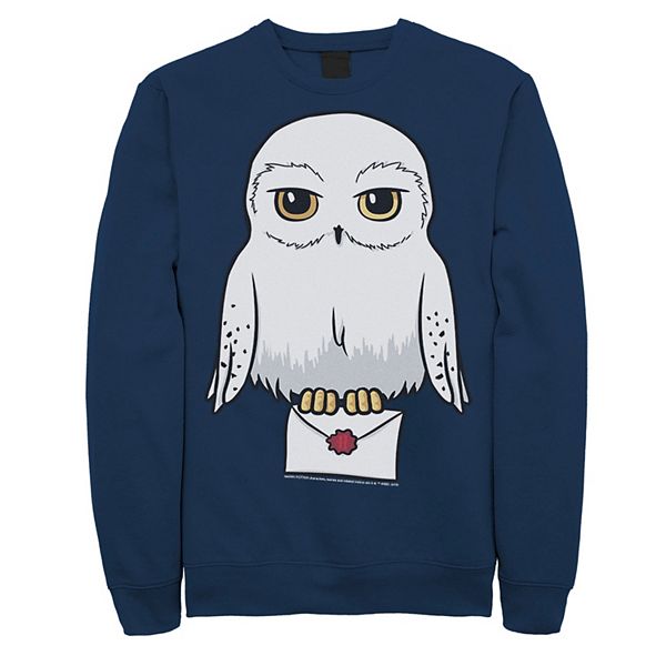 Мужская Футболка Harry Potter Hedwig Cartoon Portrait Graphic Fleece Pullover Harry Potter