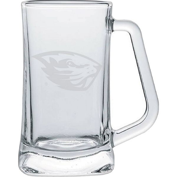 Oregon State Beavers 15oz. Frost Etch Glass Tankard Indigo Falls