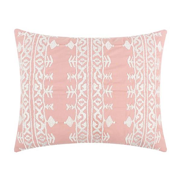 Levtex Home Pickford Blush Embroidered Throw Pillow Levtex