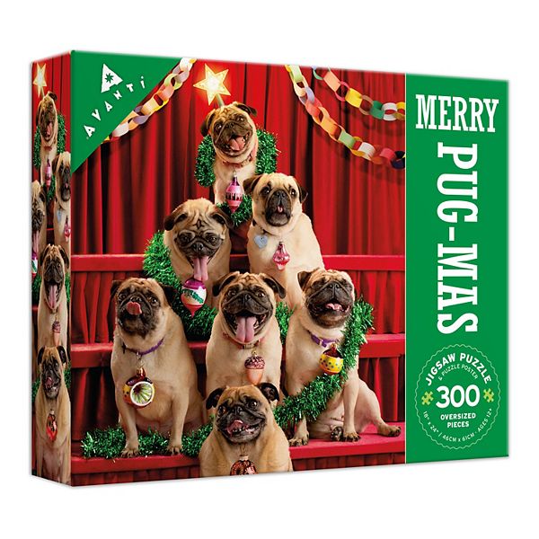 Ceaco Pugmas 300-Piece Jigsaw Puzzle Ceaco