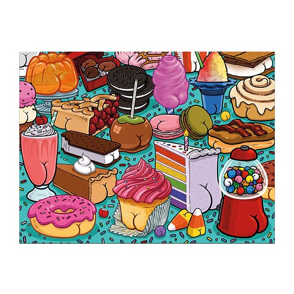 Ceaco Butts On Things Sweet Cheeks 500-Piece Jigsaw Puzzle Ceaco