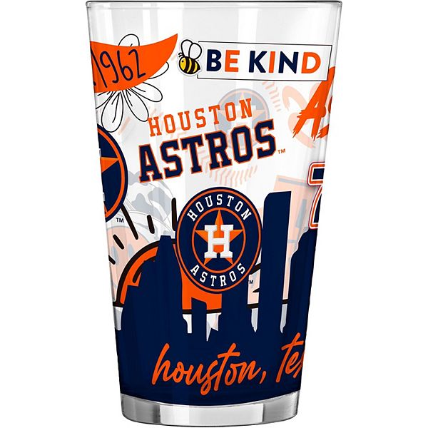 Пивной стакан Houston Astros, 470 мл, с ярким командным принтом Logo Brand