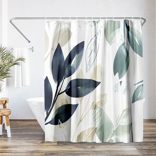 Americanflat Leaves Shower Curtain Americanflat