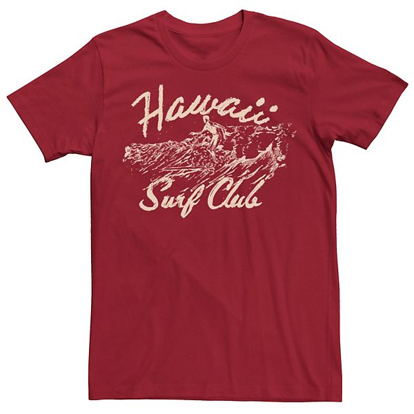 Мужская Футболка Generic Hawaii Surf Club Surfer Wave Graphic Generic