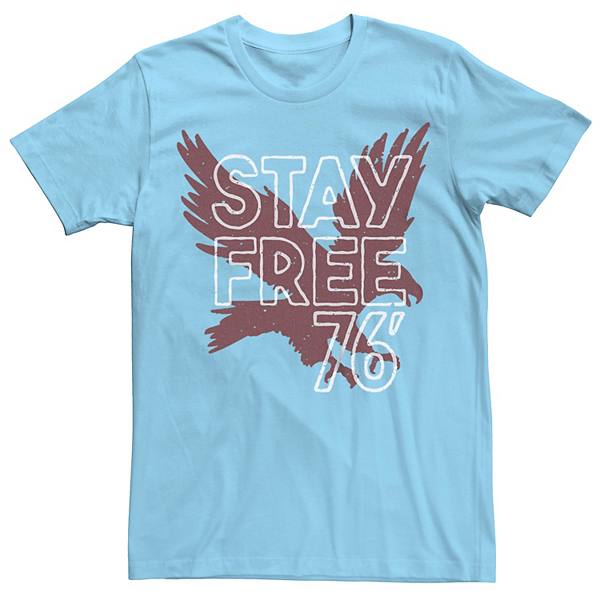 Мужская Футболка Generic Stay Free 76' Eagle Silhouette Graphic Generic