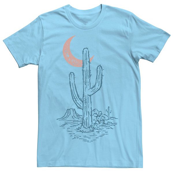 Мужская Футболка Generic Cactus Moon Desert Generic