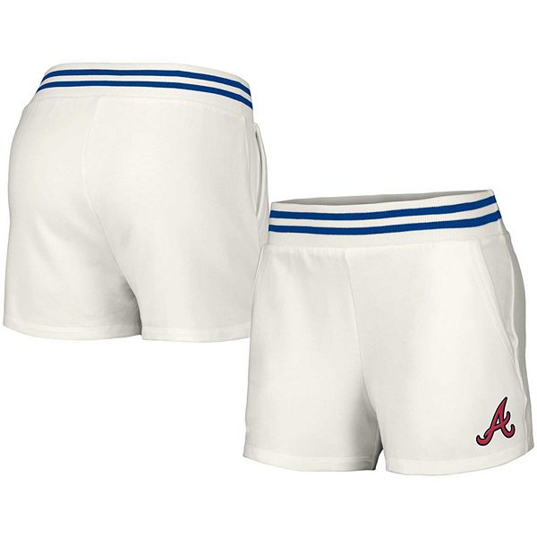 Трикотажные женские шорты Lusso Style с карманами и логотипом Atlanta Braves Unbranded