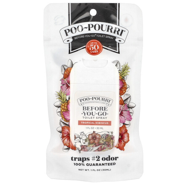 Before-You-Go® Toilet Spray, Tropical Hibiscus, 1 fl oz (30 ml) Poo-Pourri