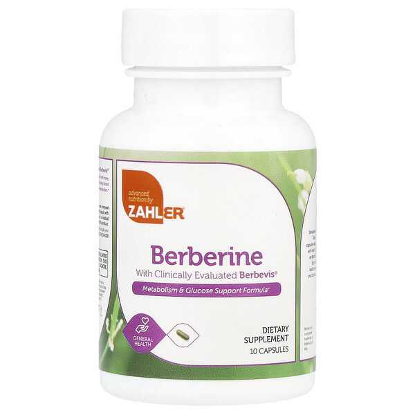 Berberine, 10 Capsules Zahler