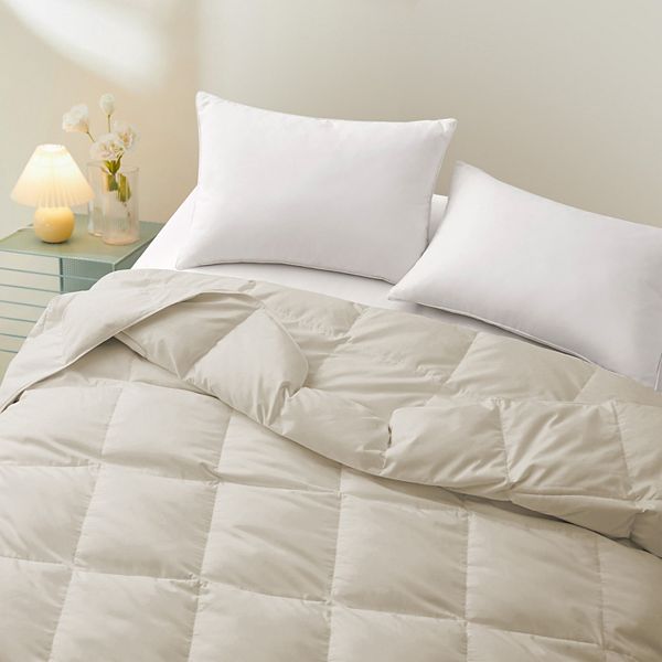 Unikome Fluffy Goose Down Feather Duvet Insert,lightweight Oversize Summer Blanket UNIKOME