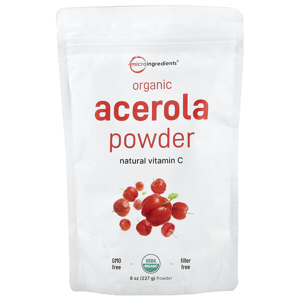 Organic Acerola Powder, 8 oz (227 g) Micro Ingredients