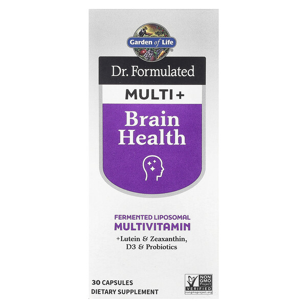 Dr. Formulated Multi+, Brain Health, 30 Capsules Garden of Life