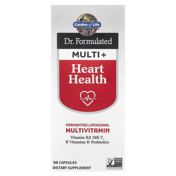 Dr. Formulated Multi+, Heart Health, 30 Capsules Garden of Life