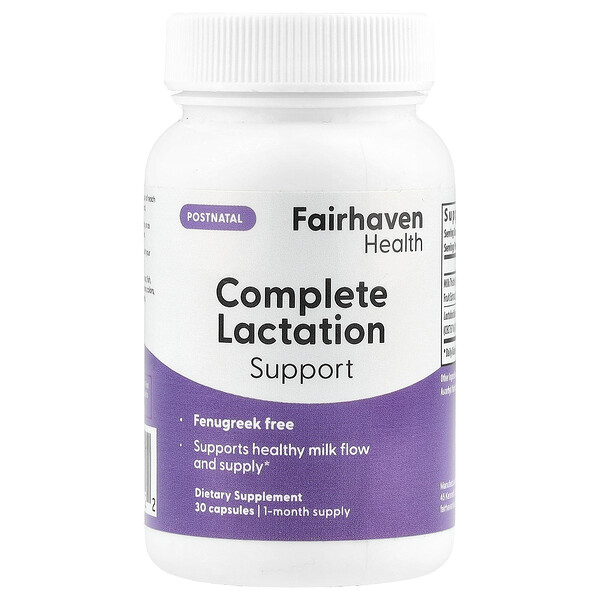 Complete Lactation Support, 30 Capsules Fairhaven Health