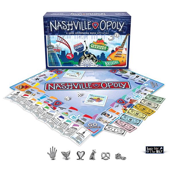 Late for the Sky Nashville-Opoly Board Game Late For The Sky