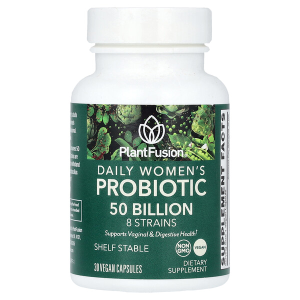 Daily Women's Probiotic, 50 Billion, 30 Vegan Capsules PlantFusion