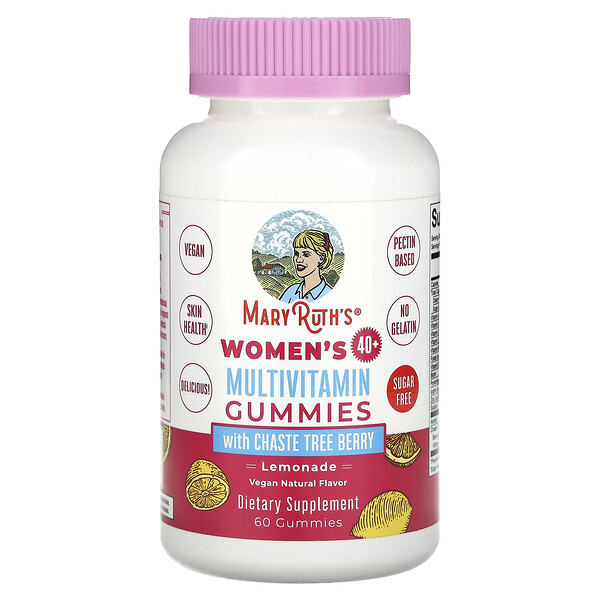 Women's 40+ Multivitamin Gummies With Chaste Tree Berry, Lemonade, 60 Gummies MaryRuth's