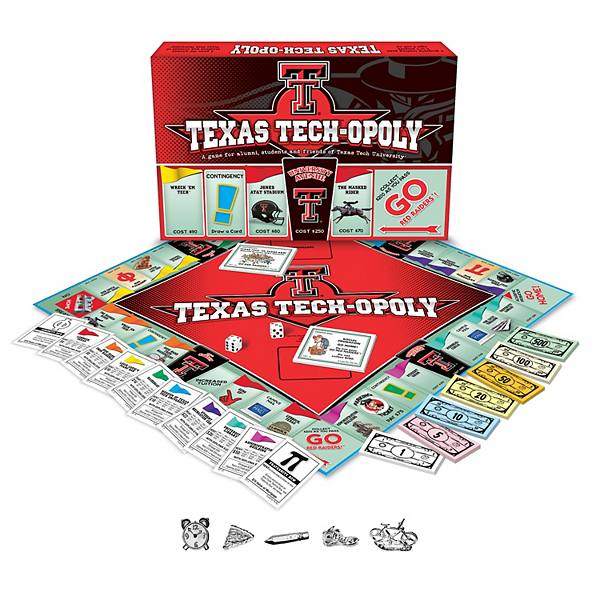 Настольная игра Texas Tech-Opoly для 2-6 игроков, из картона и пластика, с традиционным и быстрым режимами игры Late For The Sky