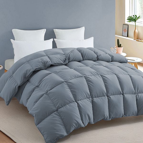 Unikome Ultra Fluffy Goose Down Duvet Insert, All Season Goose Feather Comforter UNIKOME