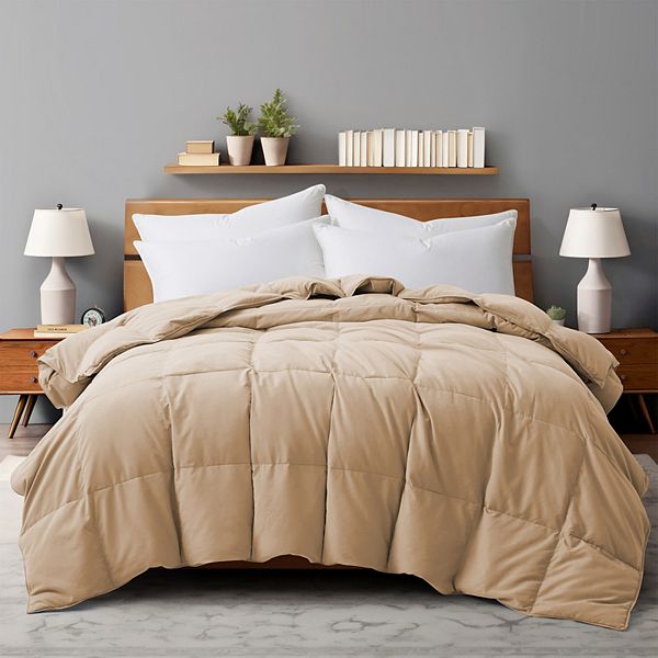 Unikome Plush Lightweight Goose Feather Down Comforter, Ultra-light Goose Down Duvet Insert UNIKOME