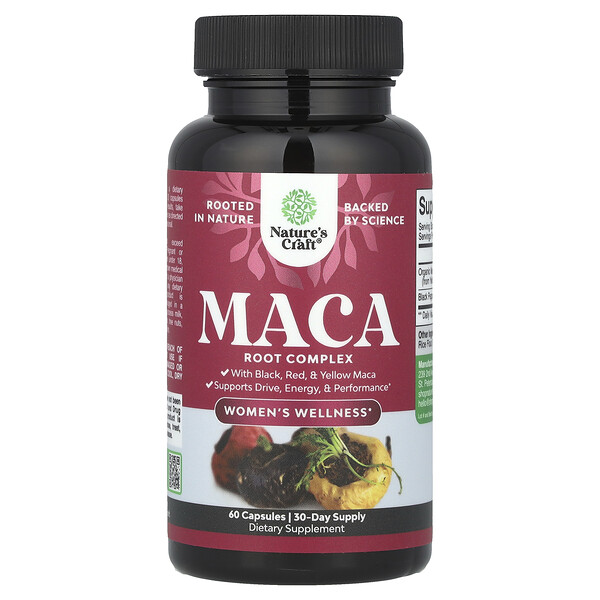 Women's Wellness, Maca Root Complex, 60 Capsules Nature's Craft