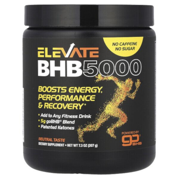 Elevate BHB 5000, нейтральный вкус, 207 г, без кофеина и сахара Real Ketones