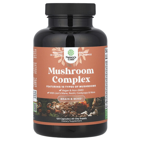 Mushroom Complex, 120 Capsules Nature's Craft