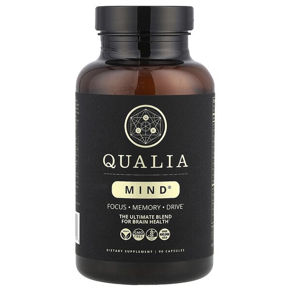 Mind®: 90 капсул для фокуса, памяти и ментальной активности Qualia