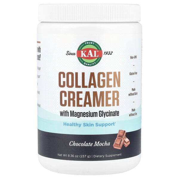 Collagen Creamer with Magnesium Glycinate, Chocolate Mocha , 8.36 oz (237 g) KAL