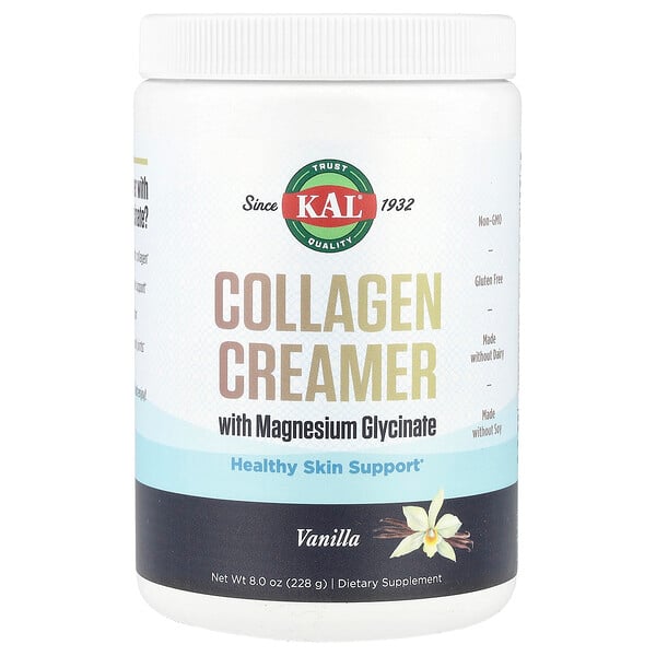 Collagen Creamer with Magnesium Glycinate, Vanilla, 8 oz (228 g) KAL