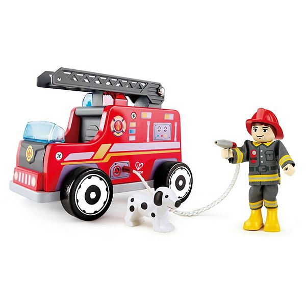 Hape Wooden Fire Truck Playset Hape