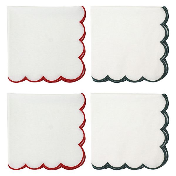 St. Nicholas Square® 4-Piece Scallop Napkin Set St. Nicholas Square