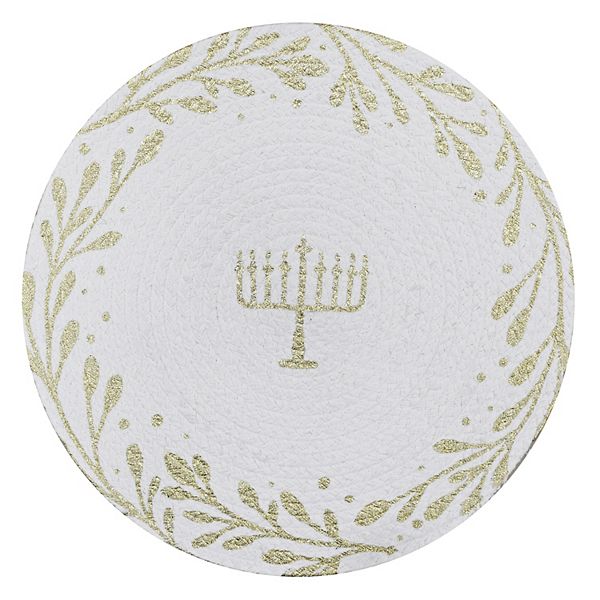 Celebrate Together™ Menorah Botanical Foiled Placemat Celebrate Together