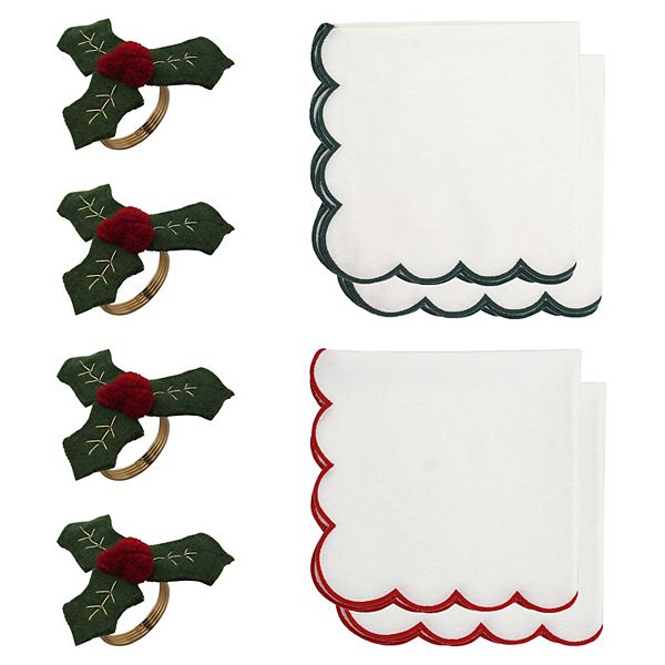 St. Nicholas Square® 4-Piece Napkin & Napkin Rings Set St. Nicholas Square