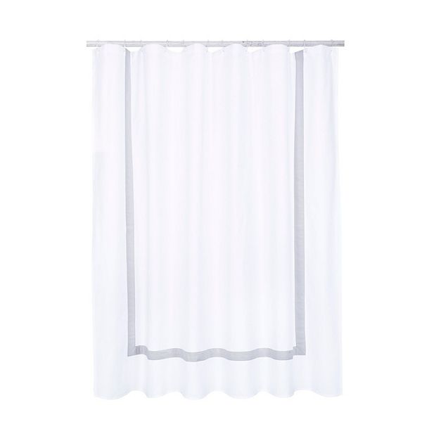 Hotelier Hotel Border Shower Curtain Hotelier