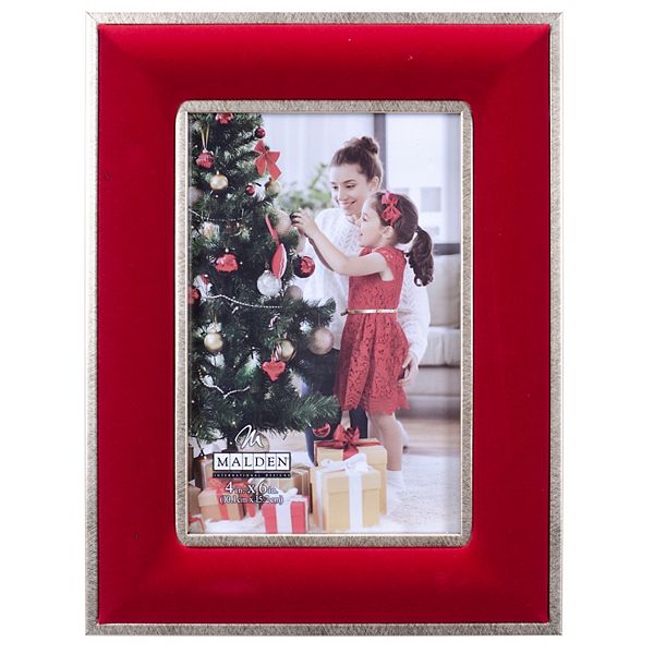 Malden Red Velvet With Gold Moulding Holiday Picture Frame Malden