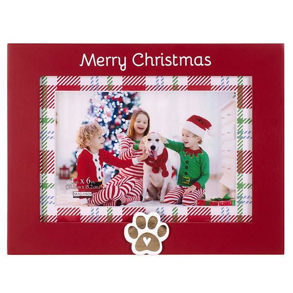 Malden Merry Christmas Matted Paws Expression Picture Frame Malden