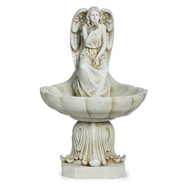 Roman 19.25-in. Angel Birdbath Garden Statue Roman