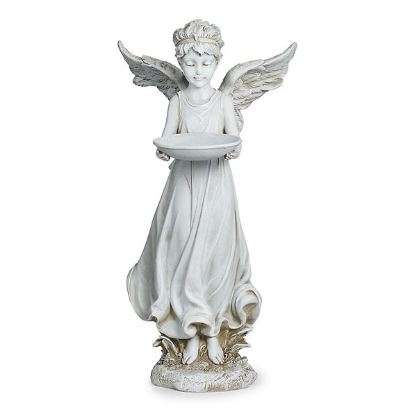 Roman 18-in. Angel Birdfeeder Garden Statue Roman