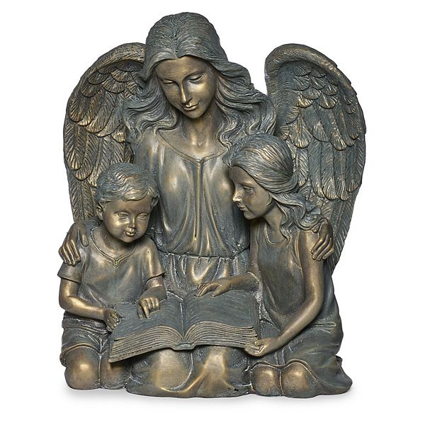 Roman 15.5-in. Angel with Kids & Book Statue Roman