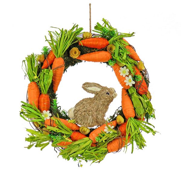 National Tree Company Bunny Rabbit & Carrot Wreath National Tree Company