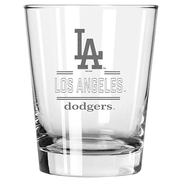 The Memory Company Los Angeles Dodgers 15oz. Double Old Fashioned Glass The Memory Company