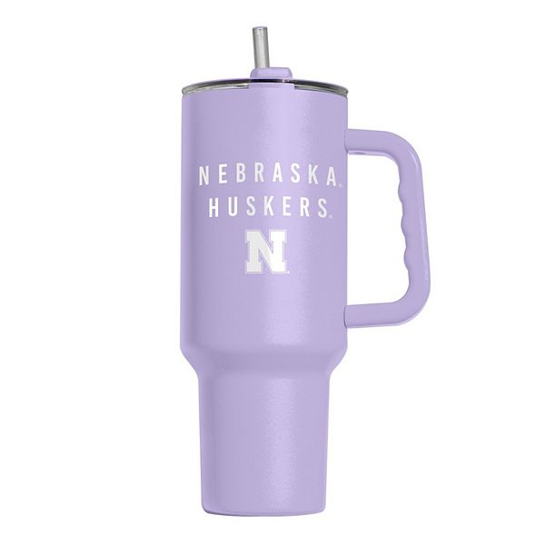 Nebraska Huskers 40oz. Lavender Soft Touch Tumbler Logo Brand